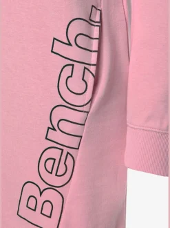 Robe en matière sweat robe d'intérieur sportive avec grand imprimé logo