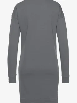 Robe en matière sweat robe d'intérieur sportive avec grand imprimé logo