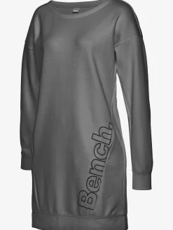 Robe en matière sweat robe d'intérieur sportive avec grand imprimé logo