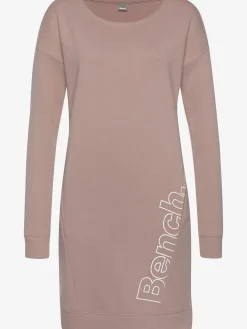 Robe en matière sweat robe d'intérieur sportive avec grand imprimé logo
