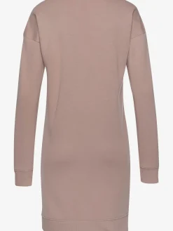 Robe en matière sweat robe d'intérieur sportive avec grand imprimé logo