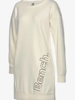 Robe en matière sweat robe d'intérieur sportive avec grand imprimé logo