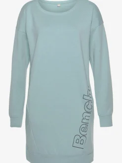 Robe en matière sweat robe d'intérieur sportive avec grand imprimé logo