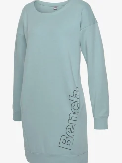 Robe en matière sweat robe d'intérieur sportive avec grand imprimé logo