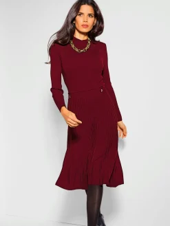 Robe en tricot légèrement évasé