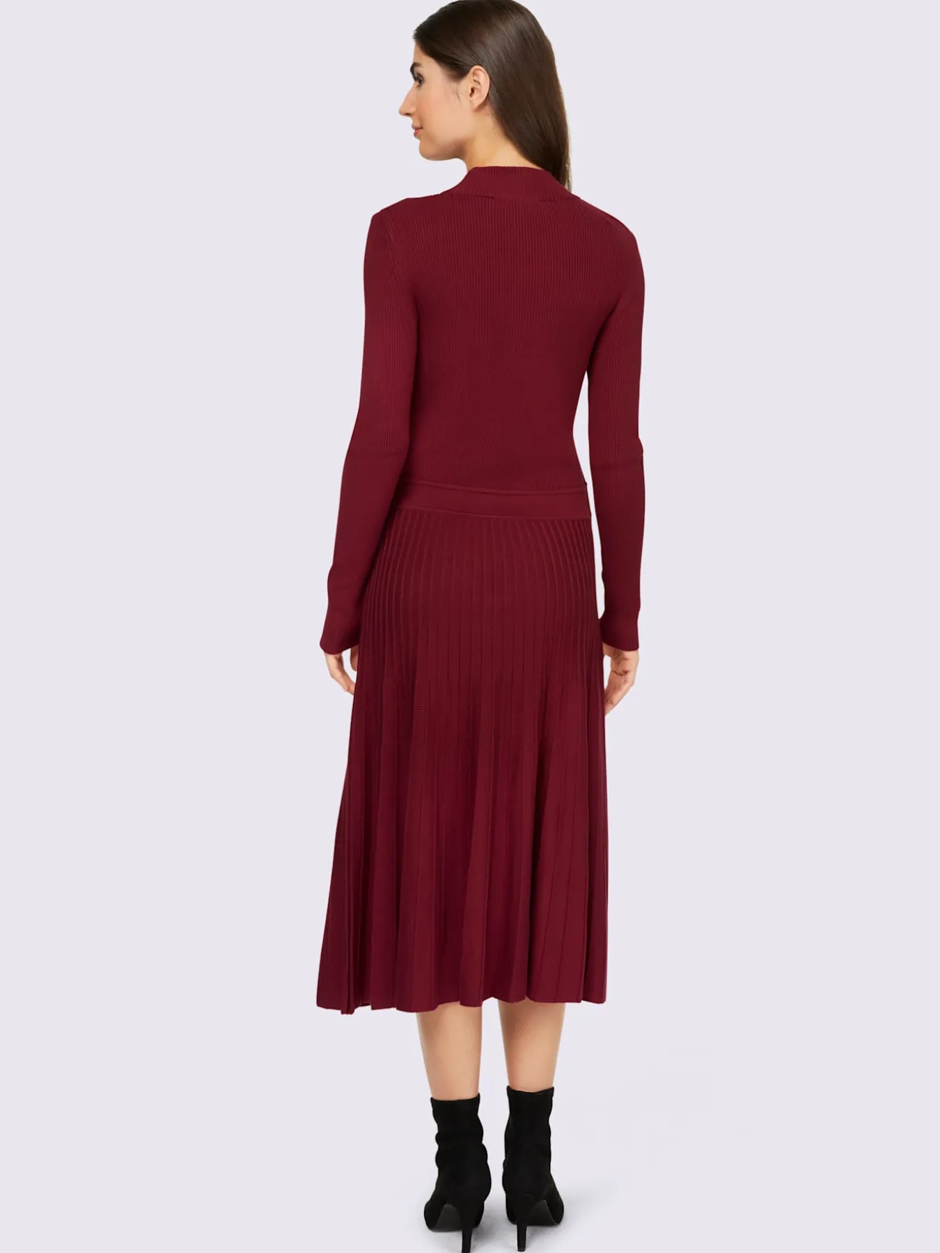 Robe en tricot légèrement évasé
