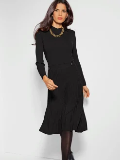 Robe en tricot légèrement évasé