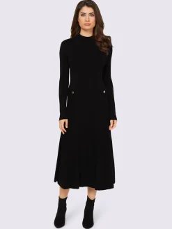 Robe en tricot légèrement évasé