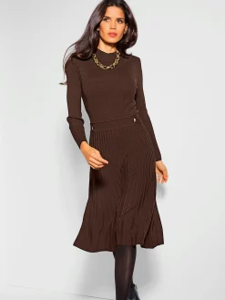 Robe en tricot légèrement évasé