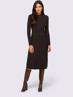 Robe en tricot légèrement évasé