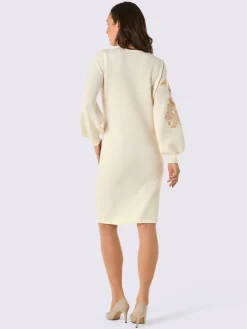 Robe en tricot mélange mérinos/cachemire