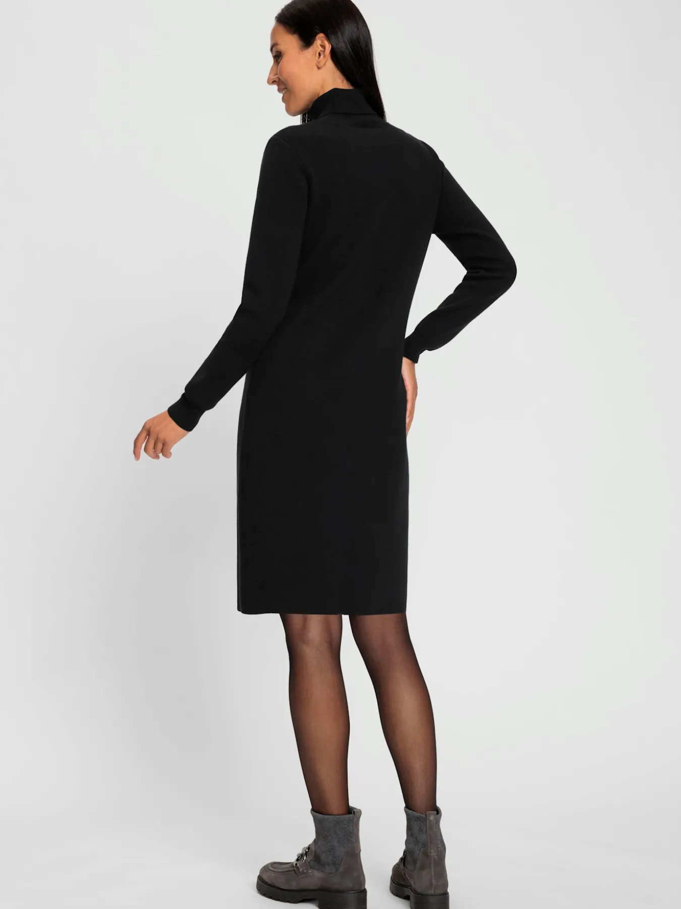 Robe en tricot motif jacquard tendance