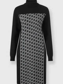 Robe en tricot motif jacquard tendance