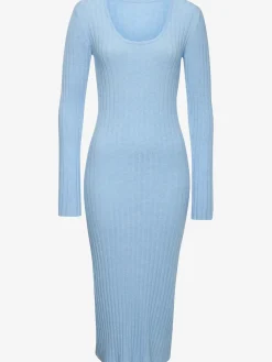 Robe en tricot robe côtelée élégante