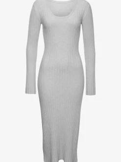 Robe en tricot robe côtelée élégante