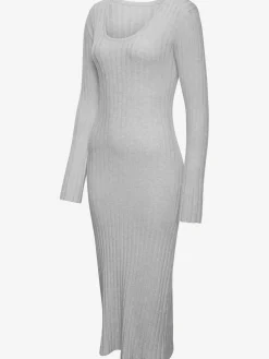 Robe en tricot robe côtelée élégante