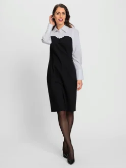 Robe fourreau look 2 en 1