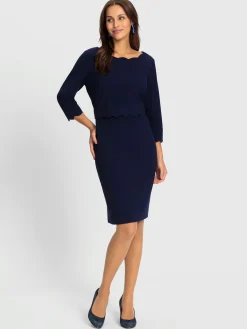 Robe fourreau qualité tissée