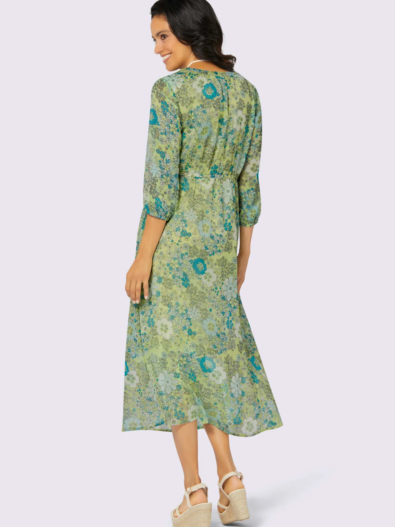 Robe imprimée coupe affinante