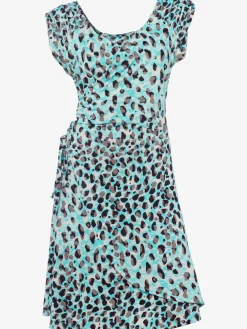Robe imprimée effet cache-cœur tendance