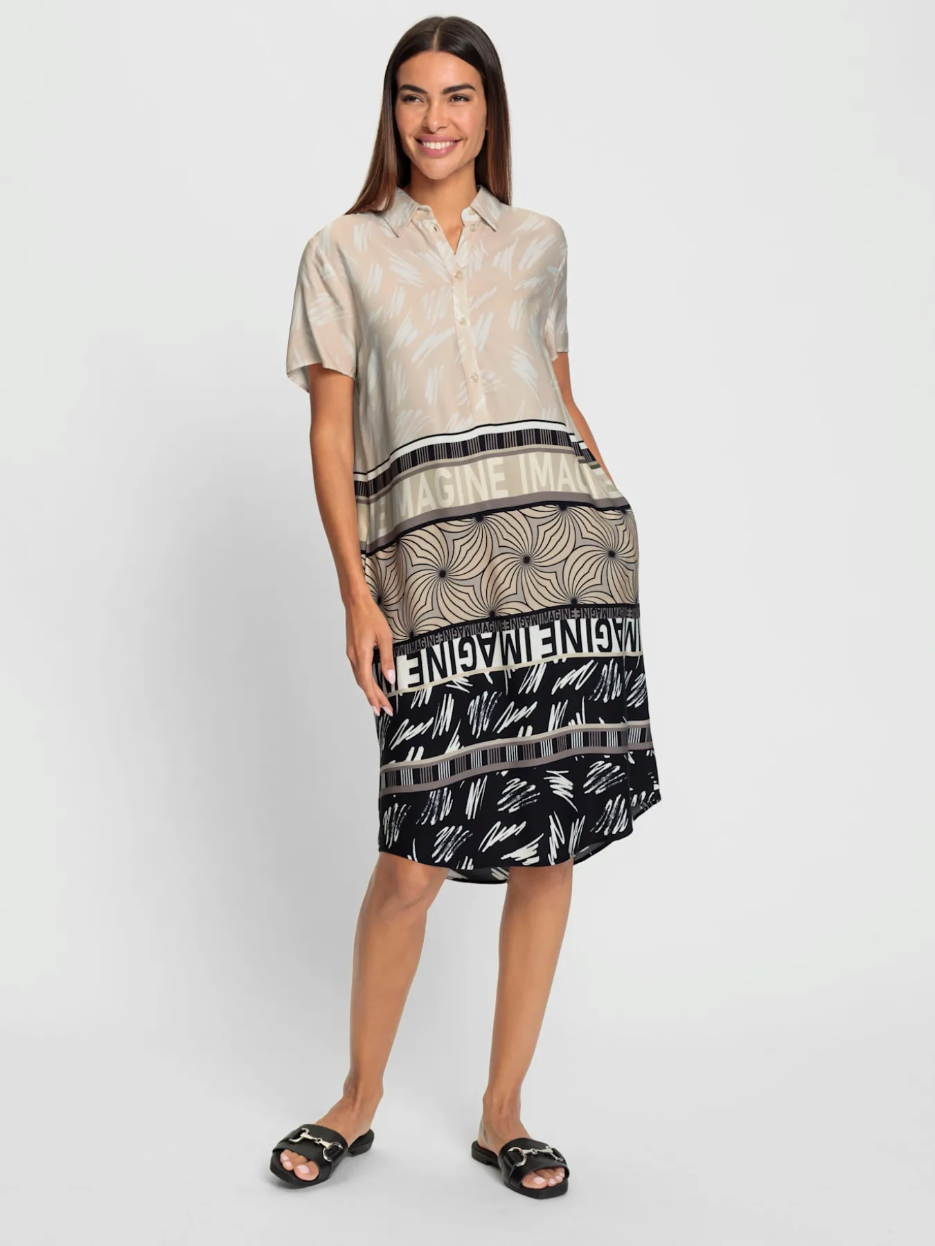 Robe imprimée motif ethnique tendance