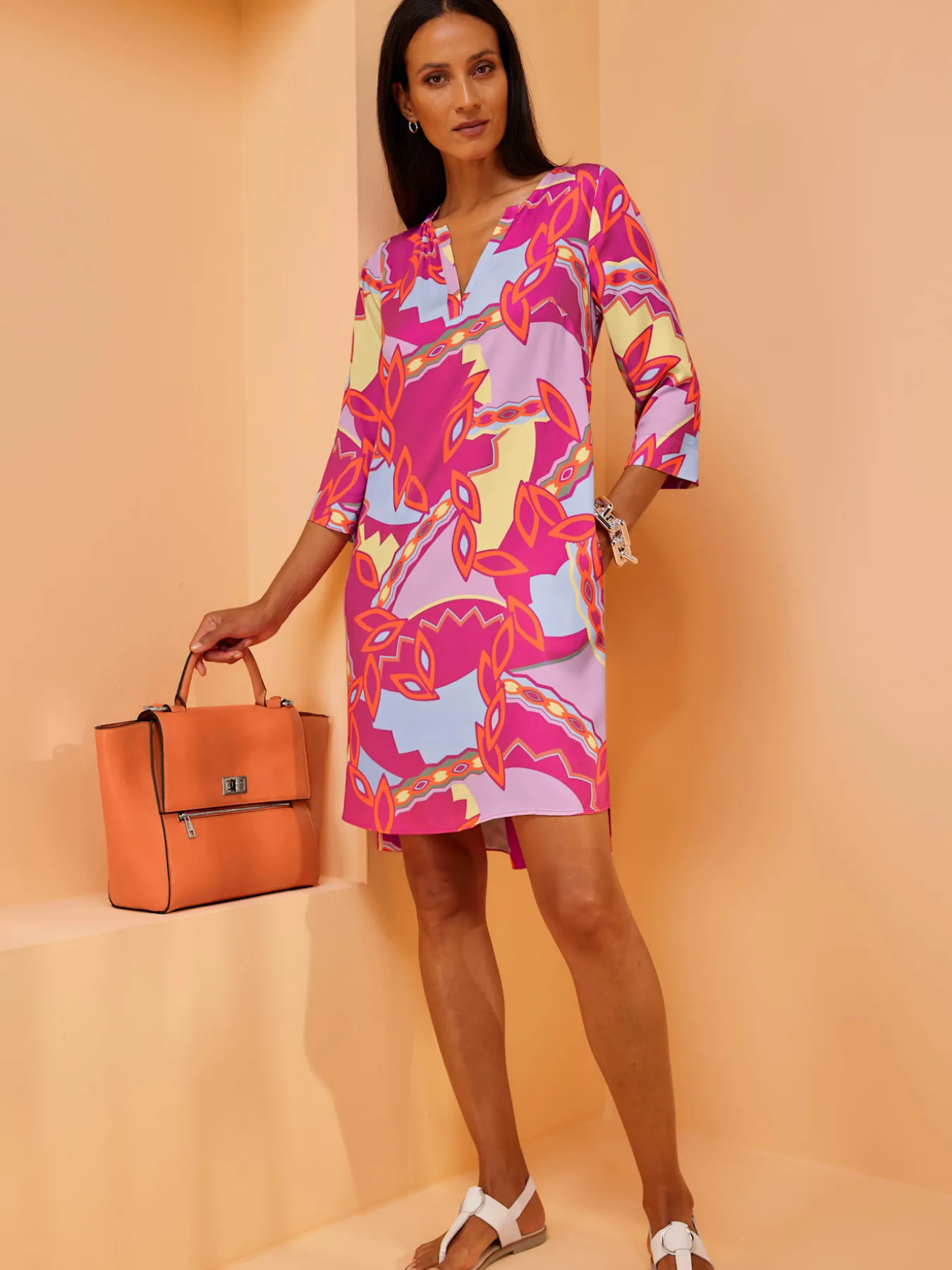 Robe imprimée qualité tissée