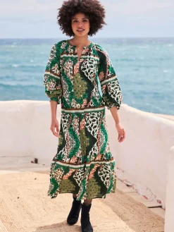 Robe imprimée qualité tissée