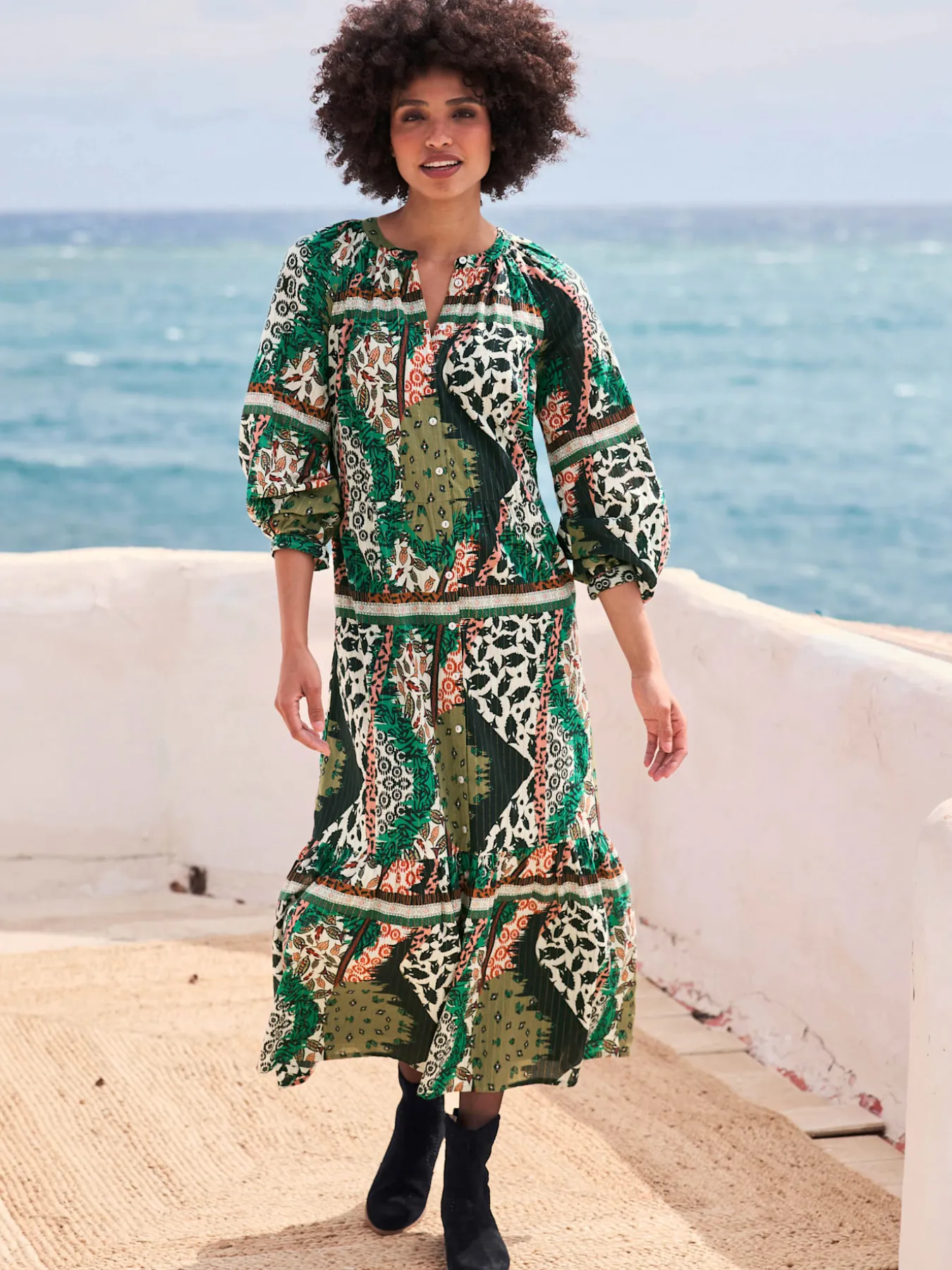 Robe imprimée qualité tissée