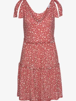 Robe imprimée robe en jersey courte à bretelles larges