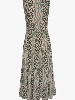 Robe longue avec encolure ronde