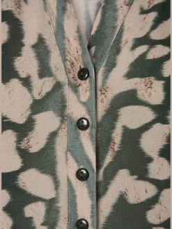 Robe longue avec encolure ronde