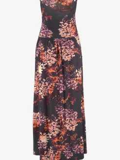 Robe longue bandeau, encolure élastiquée