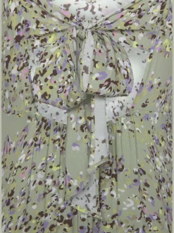 Robe longue belle encolure en v