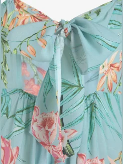 Robe longue belle encolure en v
