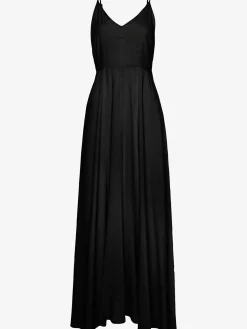 Robe longue belle encolure en v