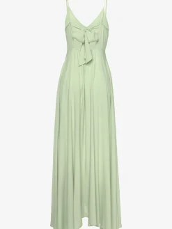 Robe longue belle encolure en v