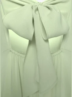 Robe longue belle encolure en v
