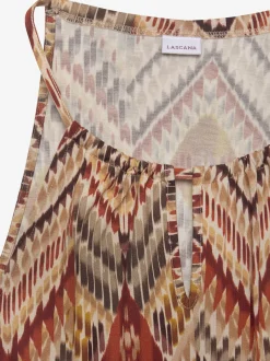 Robe longue bretelles fines, à nouer sur le côté