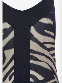 Robe longue col v profond
