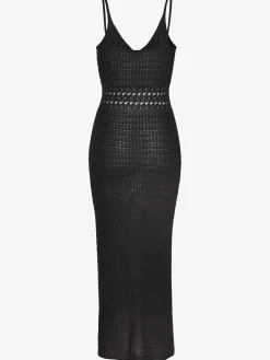 Robe longue en tricot doux