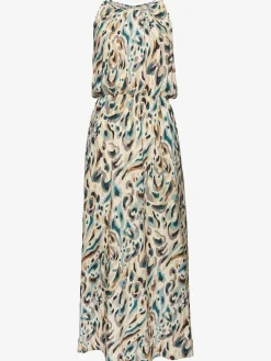 Robe longue encolure américaine