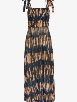 Robe longue encolure droite