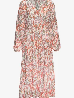 Robe longue encolure en v
