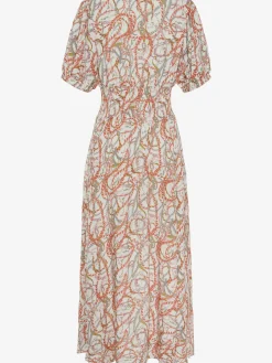 Robe longue encolure en v dégagée