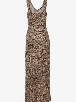 Robe longue encolure en v
