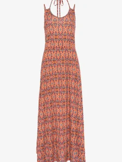 Robe longue encolure en v dégagée