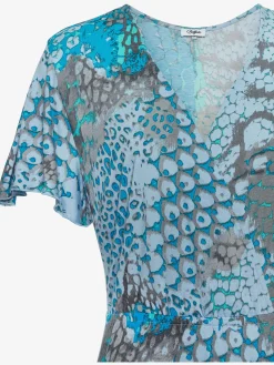 Robe longue encolure en v dégagée