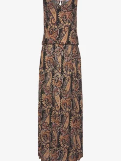 Robe longue encolure ronde