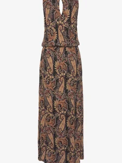Robe longue encolure ronde