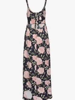 Robe longue encolure ronde